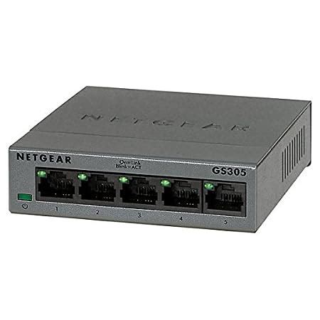 netgear 5-port gigabit ethernet unmanaged switch sturdy metal fanless housing|netgear 5 port network switch.